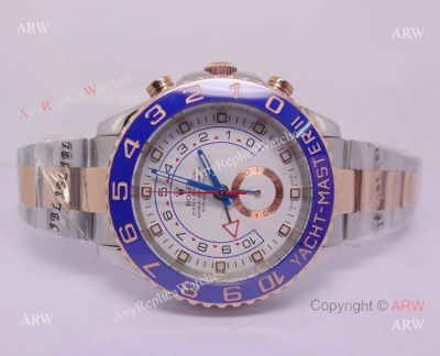 Swiss AAA Grade - 2-Tone Rose Gold Rolex Yacht-Master II 44mm - 7750 Movement